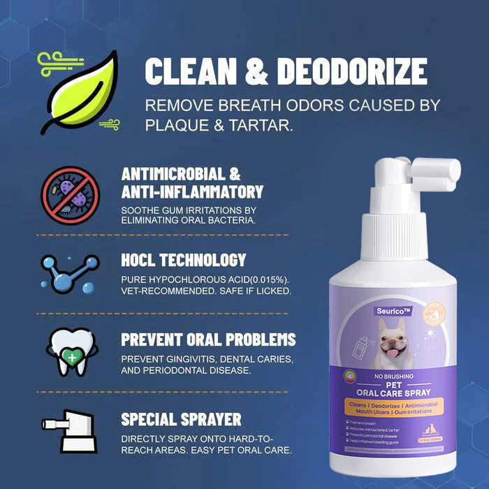 🔥Seurico™ Teeth Cleaning Spray for Dogs & Cats